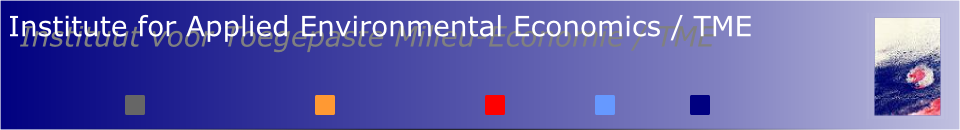 Institute for Applied Environmental Economics / TME